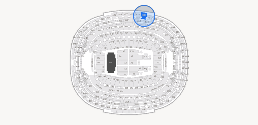 Northwest Stadium Seating Chart