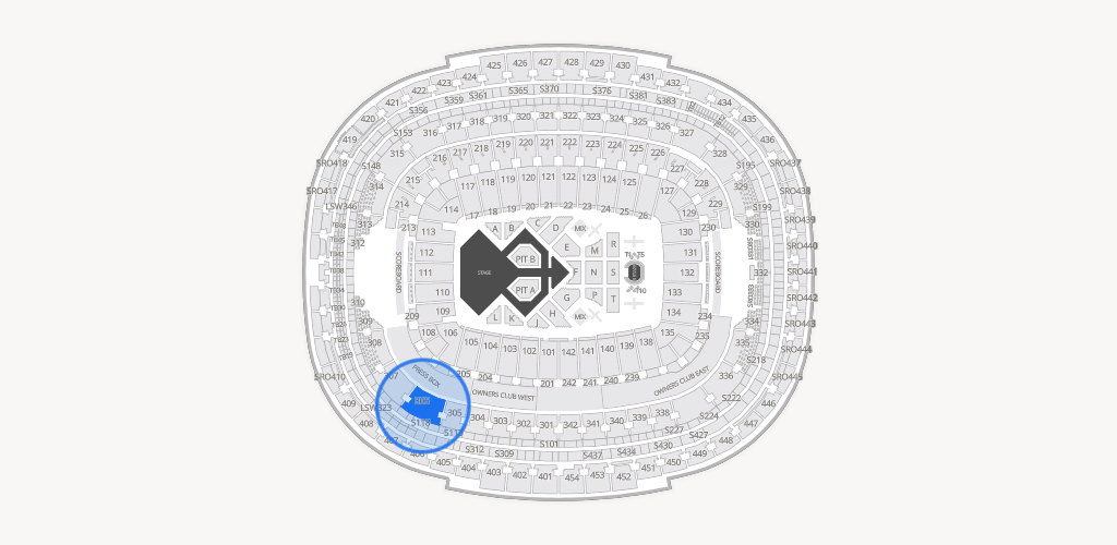 Northwest Stadium Seating Chart