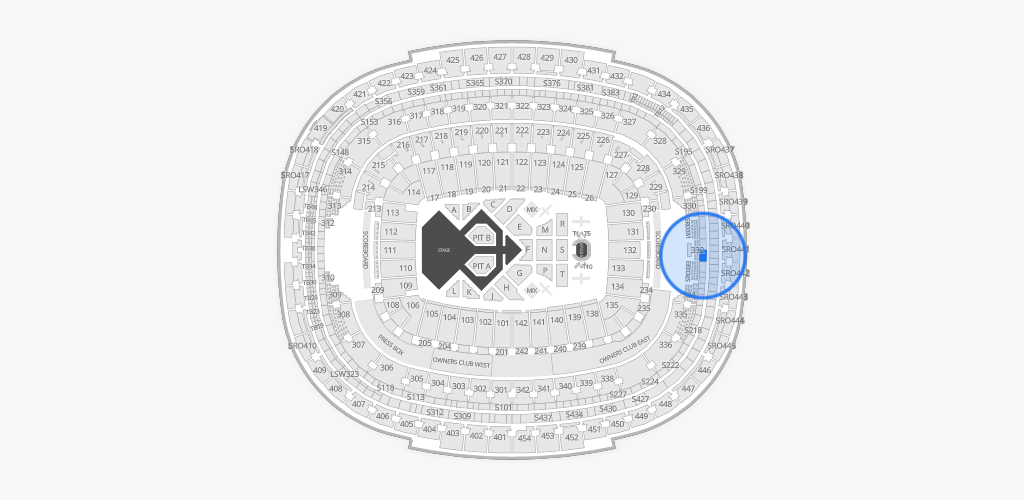 Northwest Stadium Seating Chart