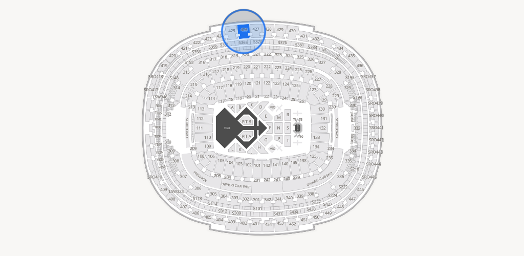 Northwest Stadium Seating Chart