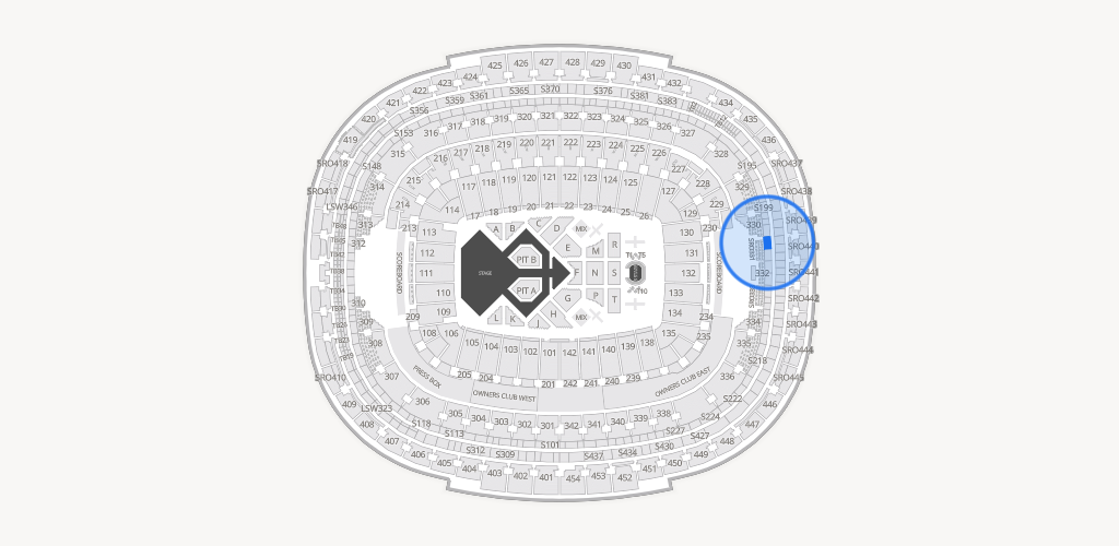 Northwest Stadium Seating Chart