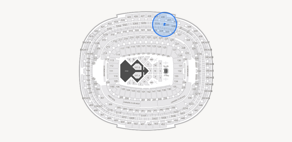 Northwest Stadium Seating Chart