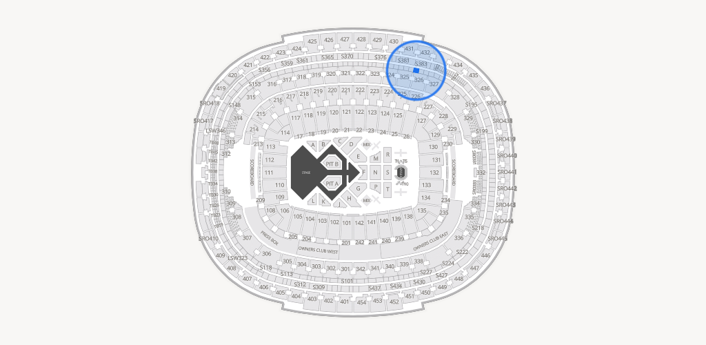 Northwest Stadium Seating Chart