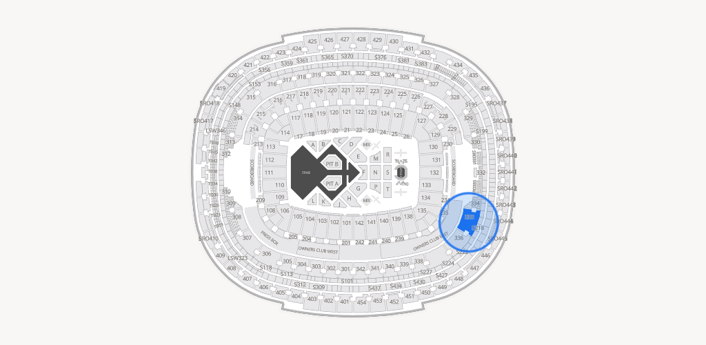 Northwest Stadium Seating Chart