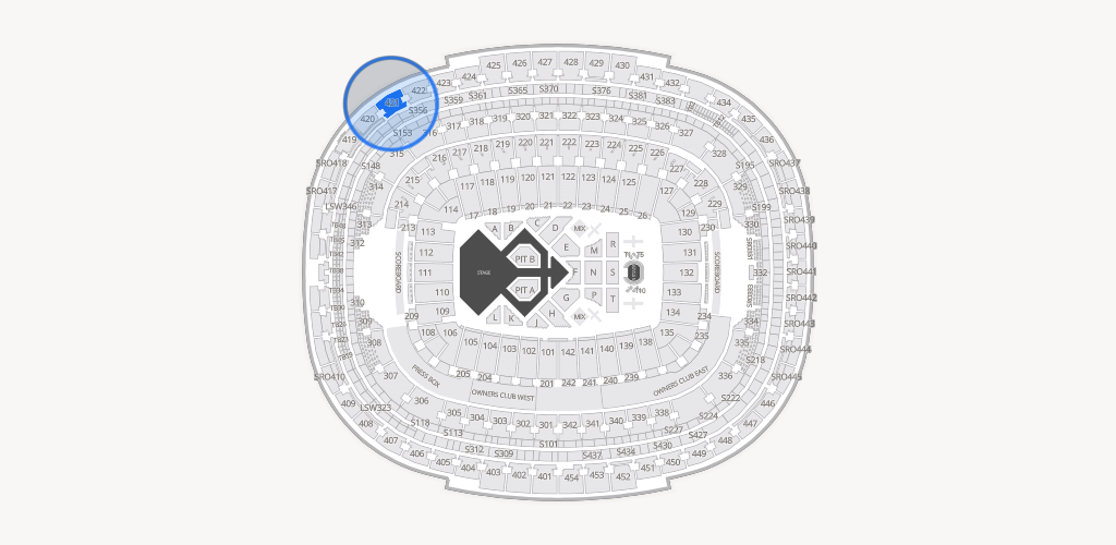 Northwest Stadium Seating Chart