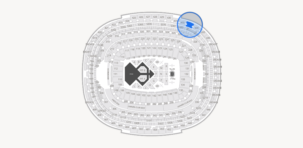 Northwest Stadium Seating Chart