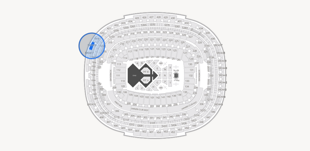 Northwest Stadium Seating Chart