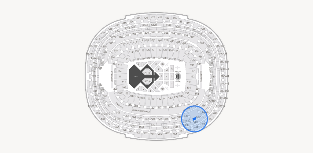 Northwest Stadium Seating Chart