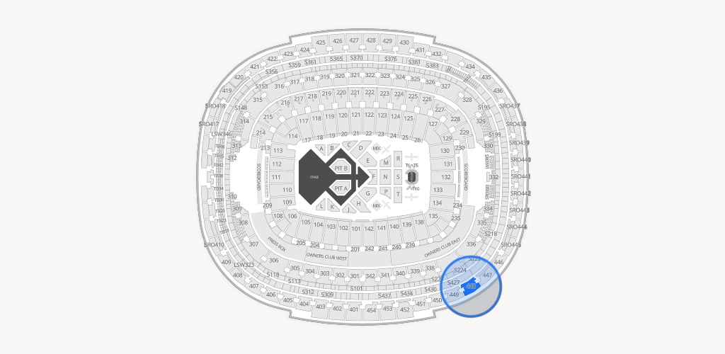 Northwest Stadium Seating Chart