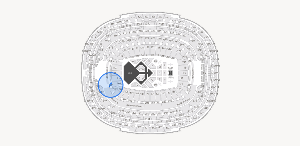 Northwest Stadium Seating Chart