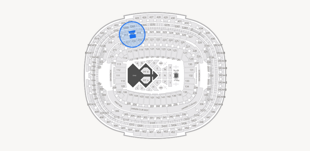 Northwest Stadium Seating Chart