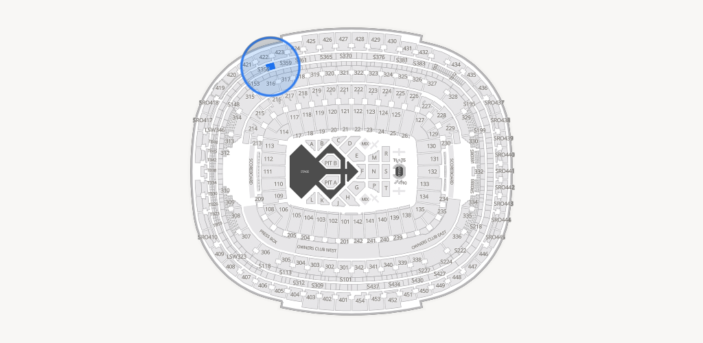 Northwest Stadium Seating Chart