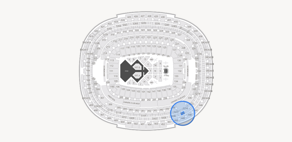Northwest Stadium Seating Chart