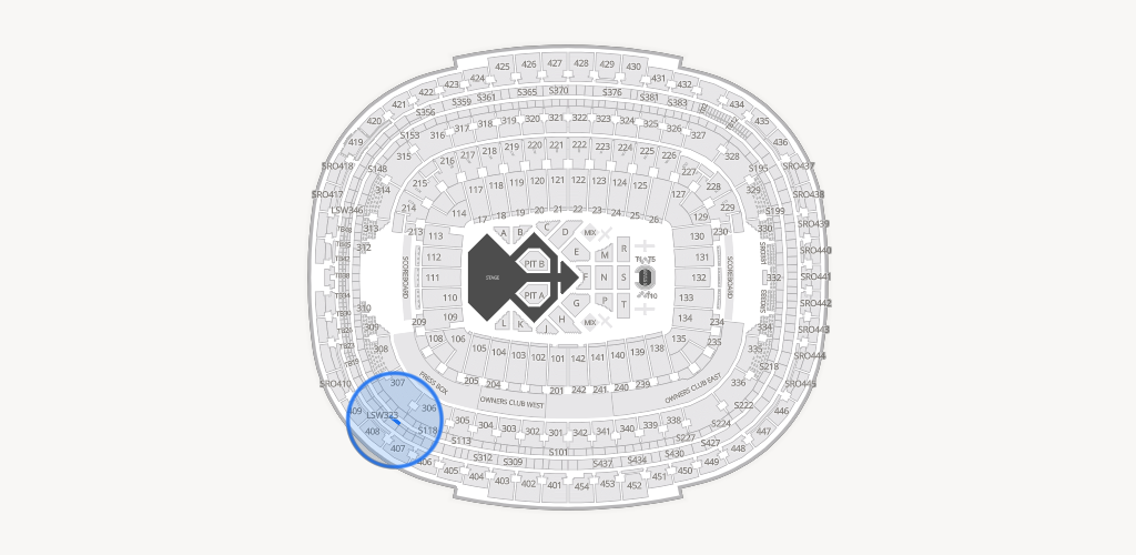 Northwest Stadium Seating Chart
