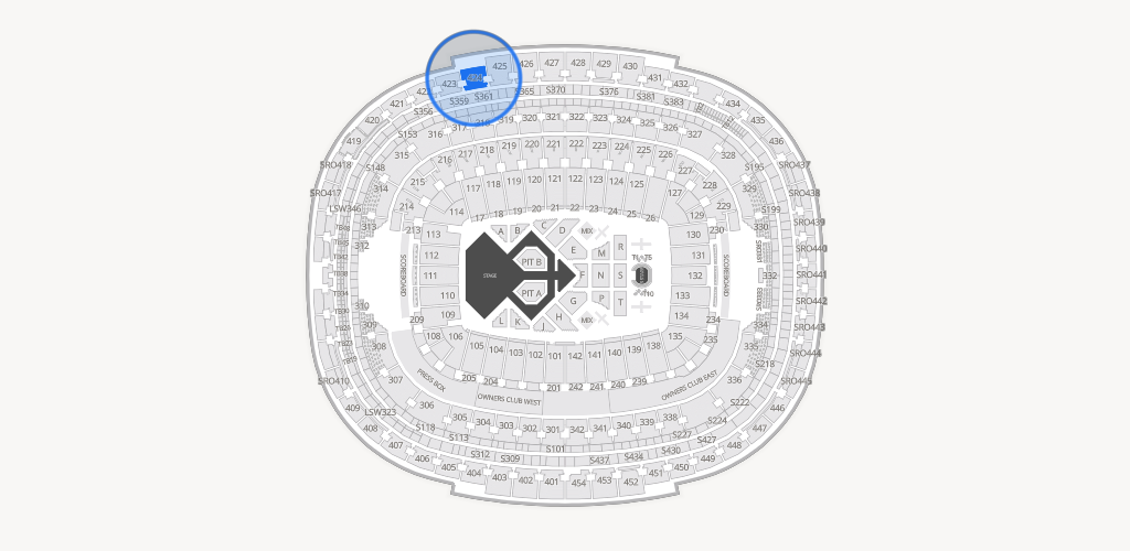 Northwest Stadium Seating Chart