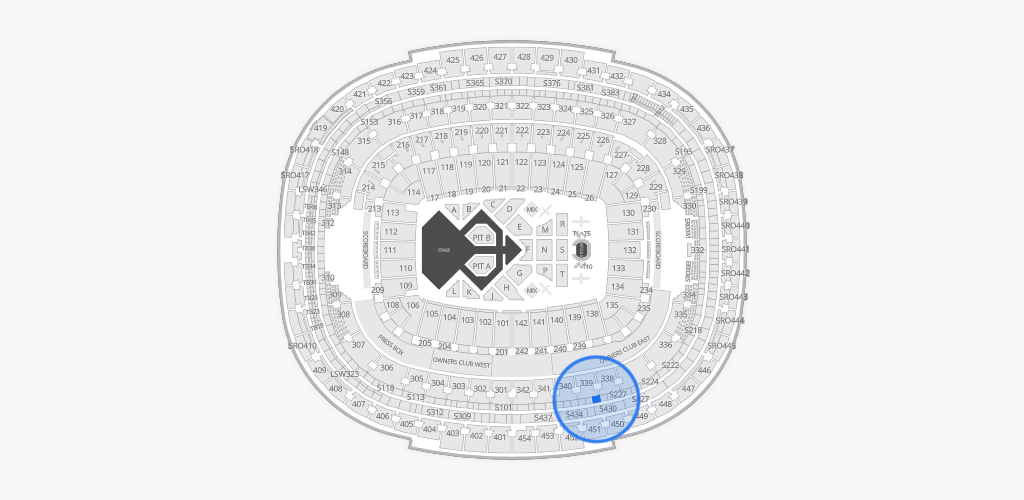 Northwest Stadium Seating Chart