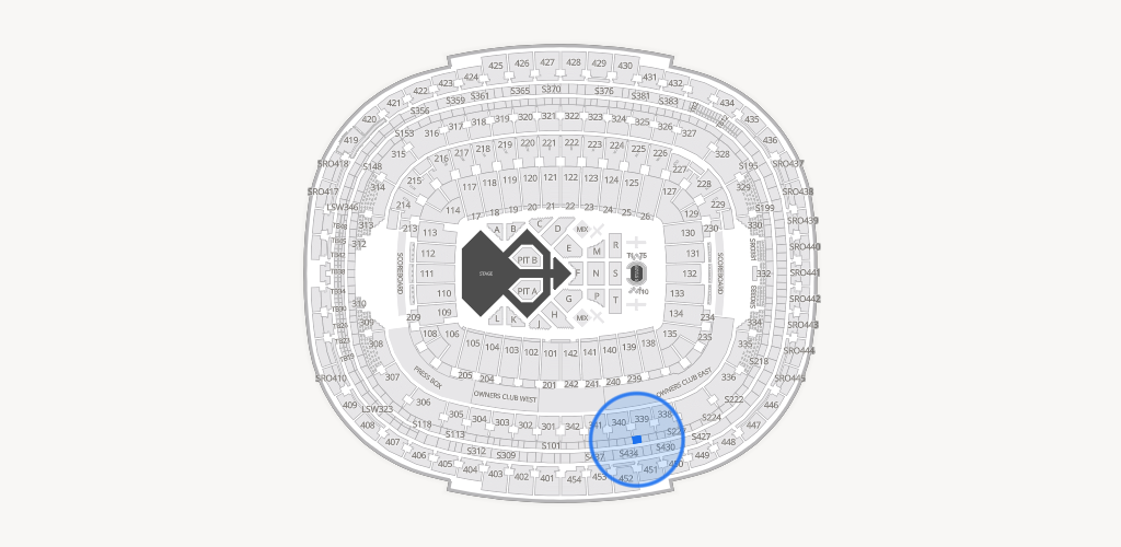 Northwest Stadium Seating Chart