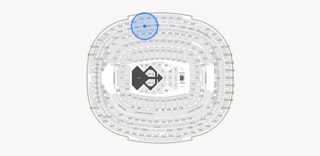 Northwest Stadium Seating Chart