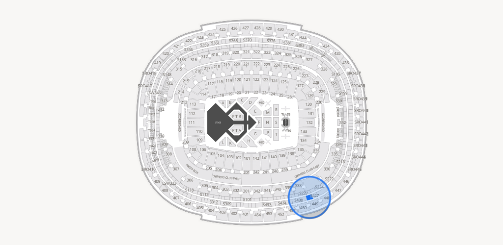 Northwest Stadium Seating Chart