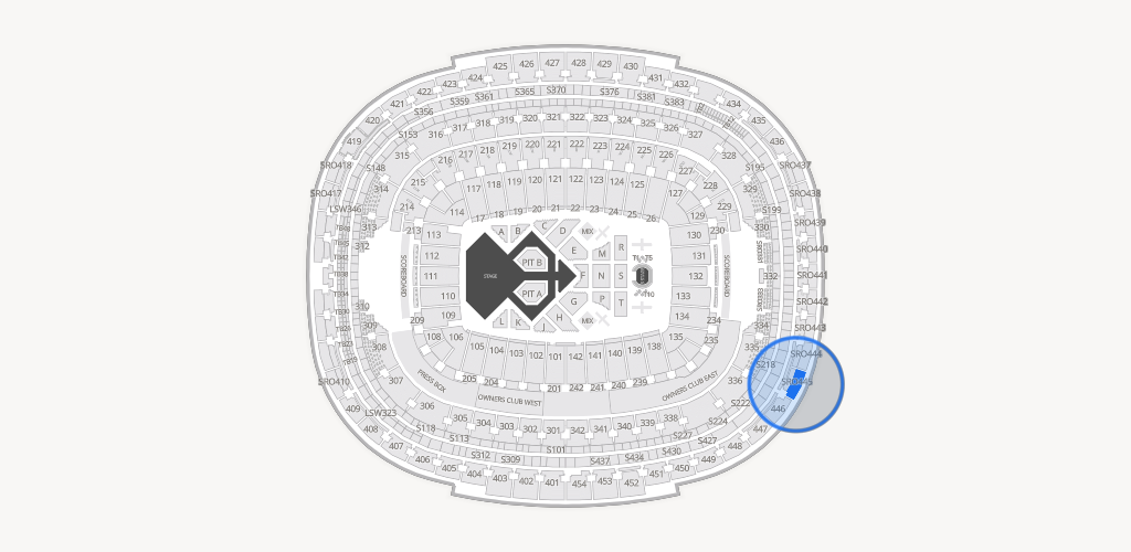 Northwest Stadium Seating Chart