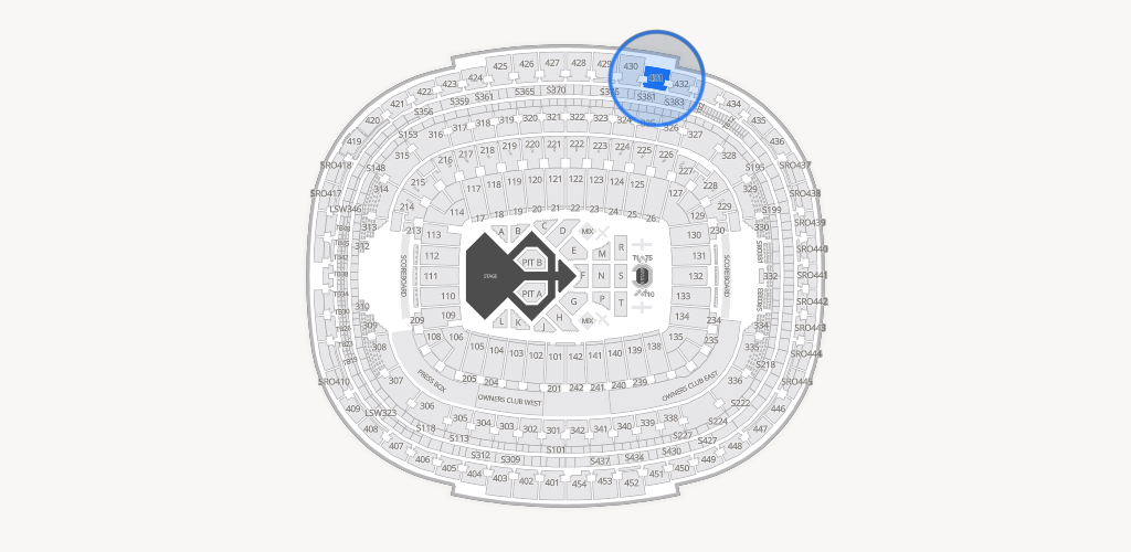 Northwest Stadium Seating Chart