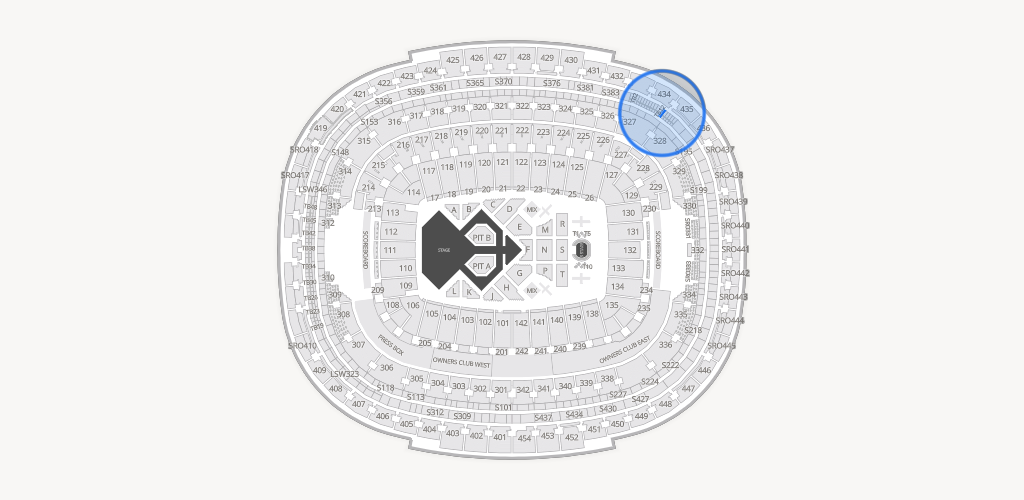 Northwest Stadium Seating Chart