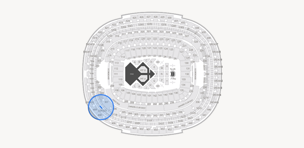 Northwest Stadium Seating Chart