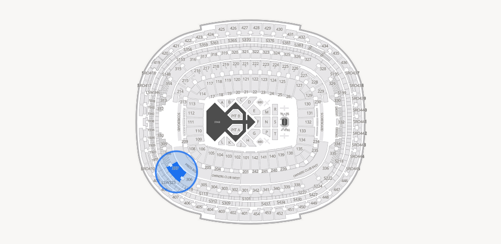 Northwest Stadium Seating Chart