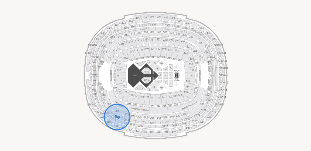 Northwest Stadium Seating Chart