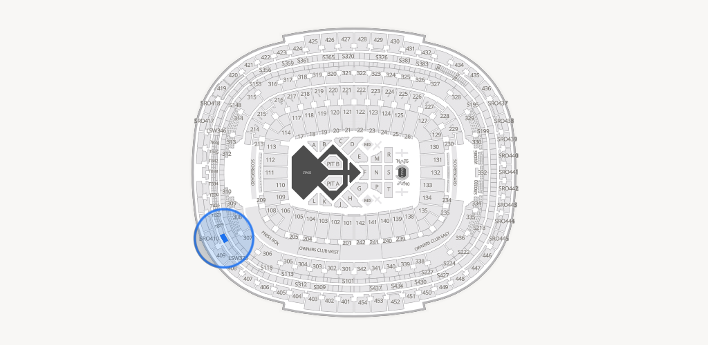Northwest Stadium Seating Chart