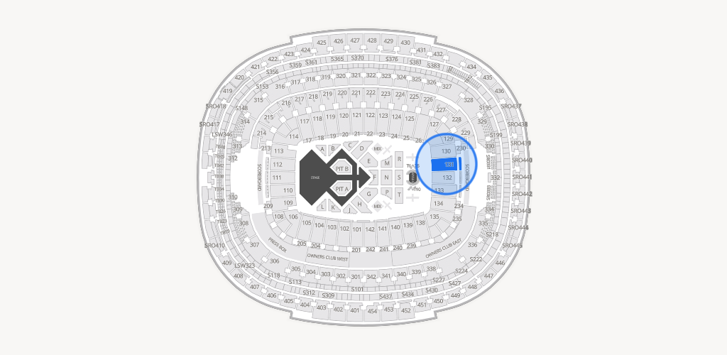 Northwest Stadium Seating Chart
