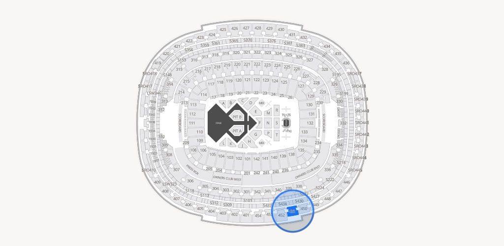 Northwest Stadium Seating Chart