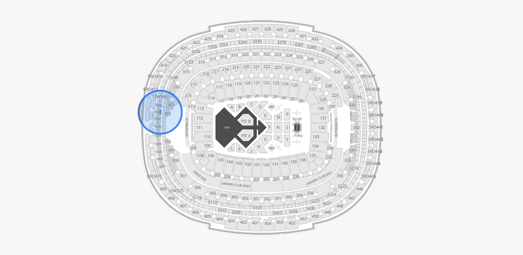 Northwest Stadium Seating Chart