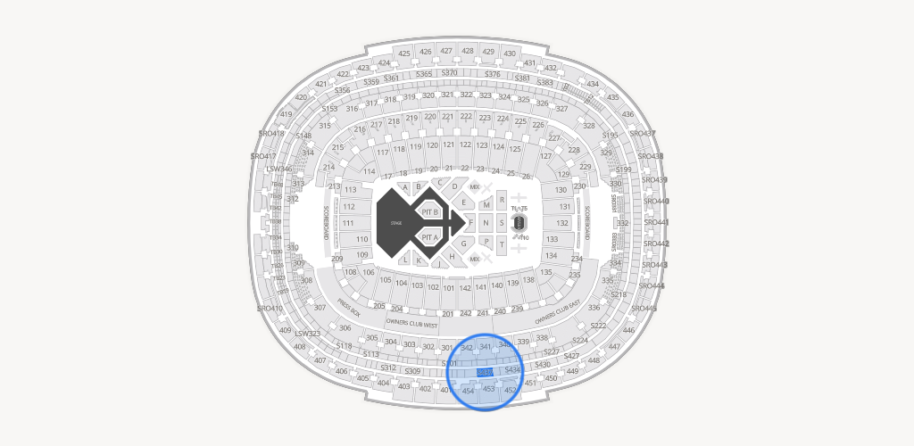 Northwest Stadium Seating Chart
