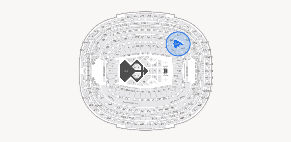 Northwest Stadium Seating Chart