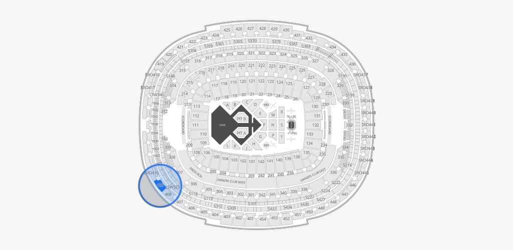 Northwest Stadium Seating Chart