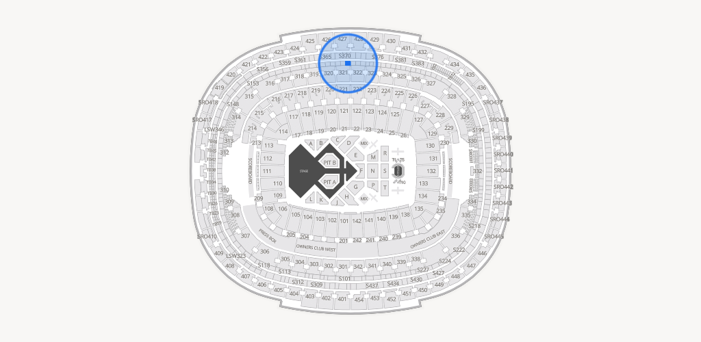 Northwest Stadium Seating Chart