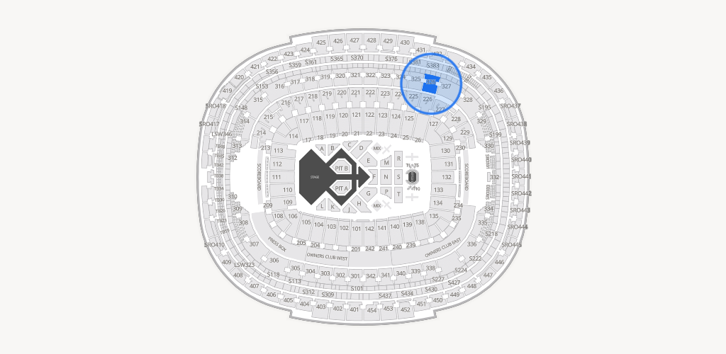 Northwest Stadium Seating Chart