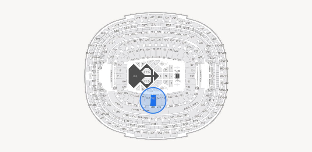 Northwest Stadium Seating Chart