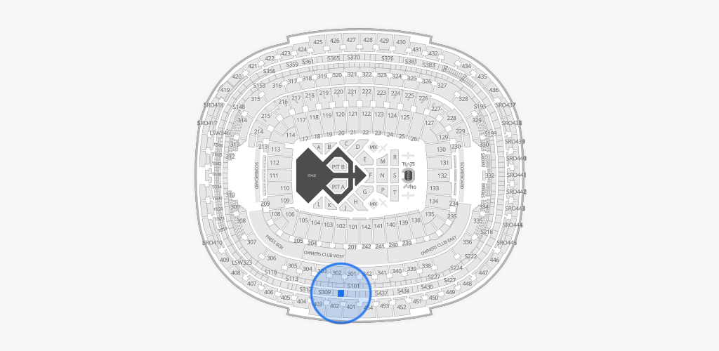 Northwest Stadium Seating Chart