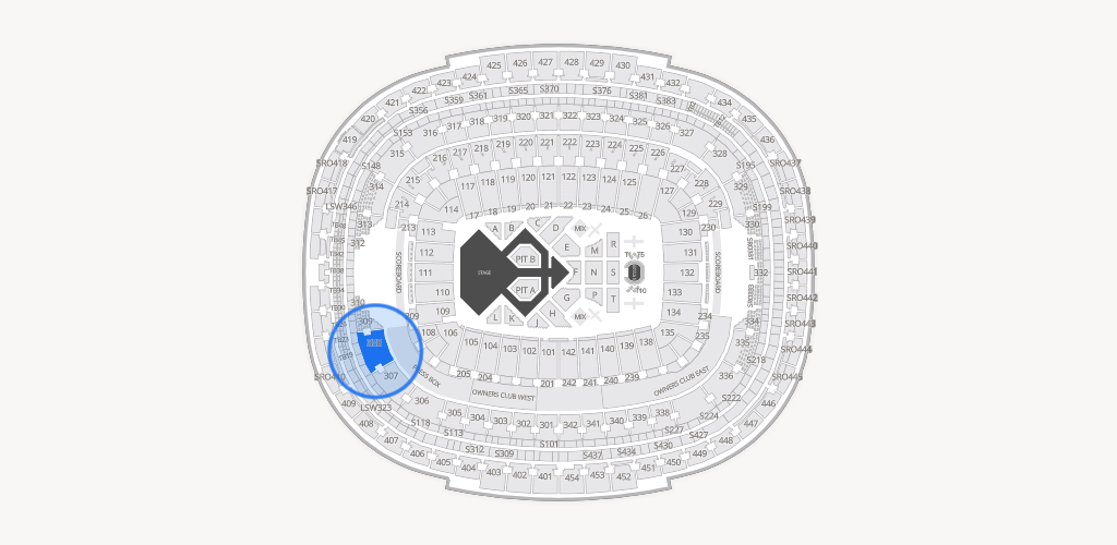 Northwest Stadium Seating Chart