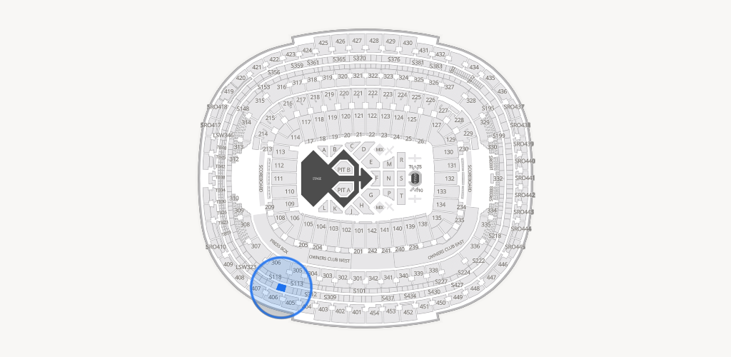 Northwest Stadium Seating Chart
