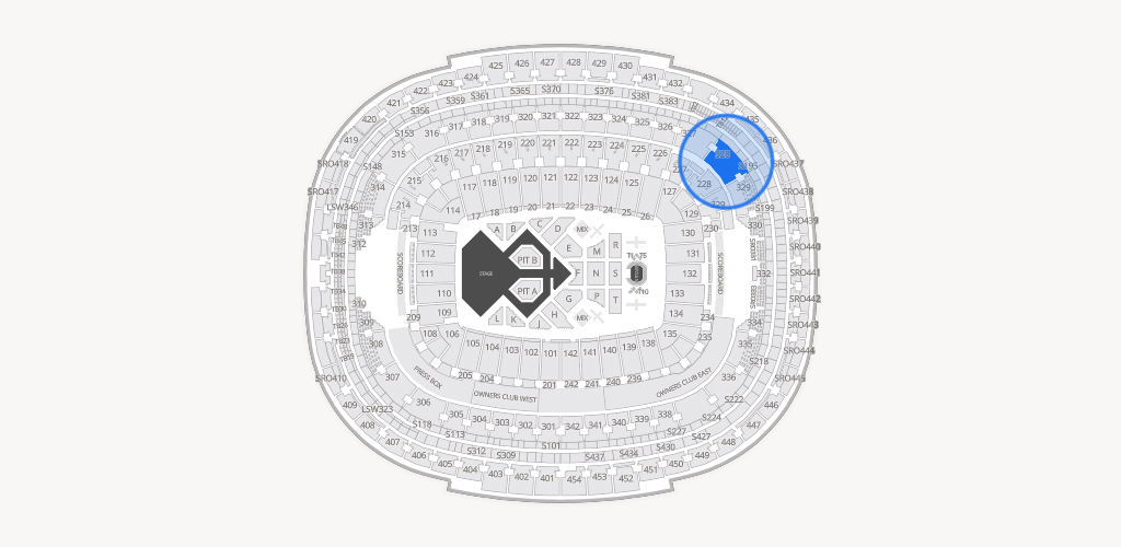 Northwest Stadium Seating Chart