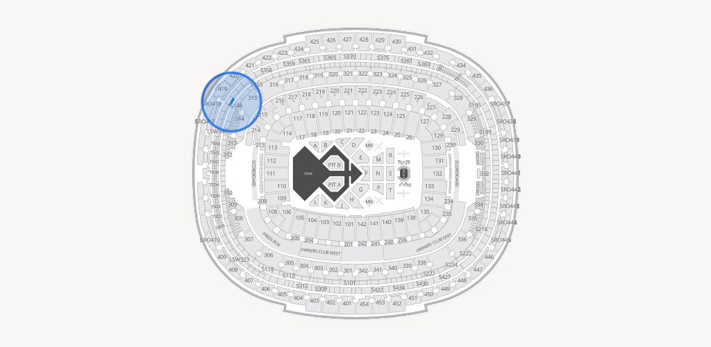 Northwest Stadium Seating Chart