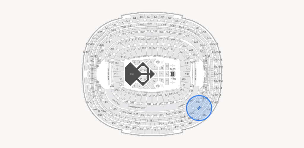 Northwest Stadium Seating Chart