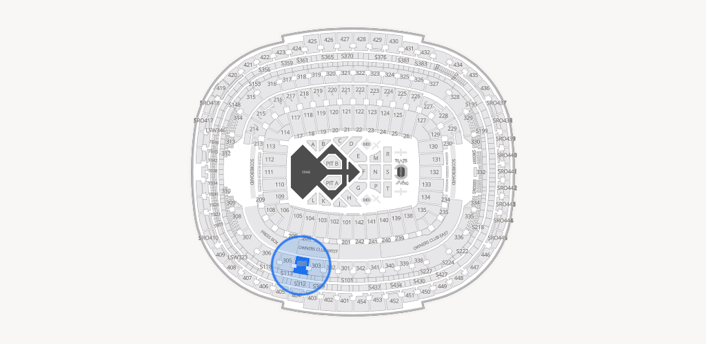 Northwest Stadium Seating Chart