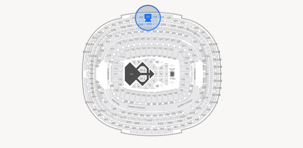 Northwest Stadium Seating Chart