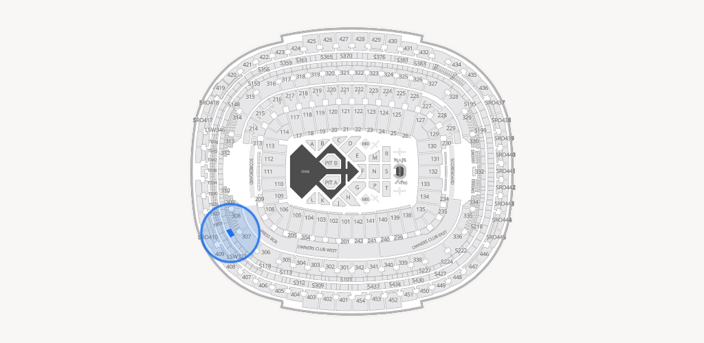 Northwest Stadium Seating Chart