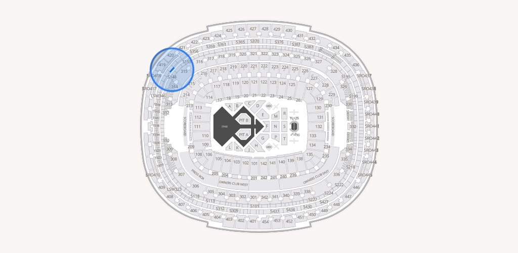 Northwest Stadium Seating Chart