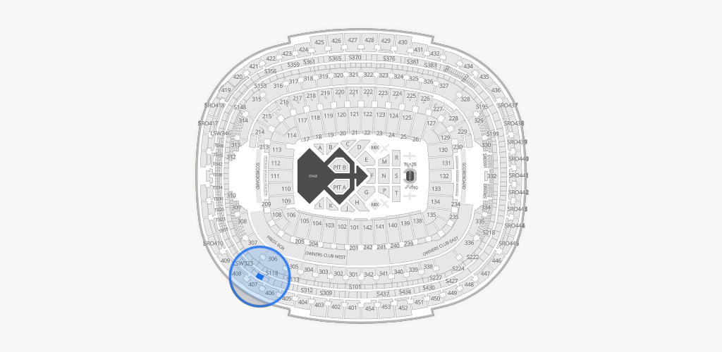 Northwest Stadium Seating Chart